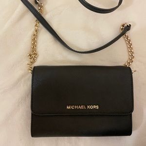 Michael Kors small black shoulder crossbody bag